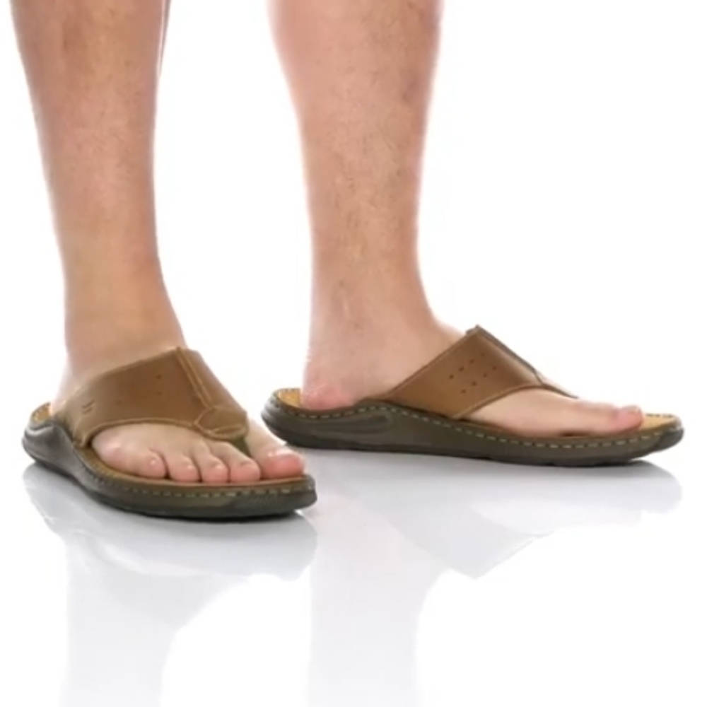 Josef Seibel® Maverick 05 Leather Slip-on Sandals.